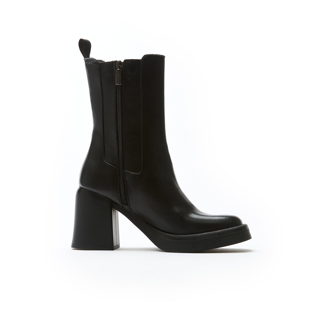 Frank Daniel - Botines Chelsea Con Tacón - Negro - Mujer