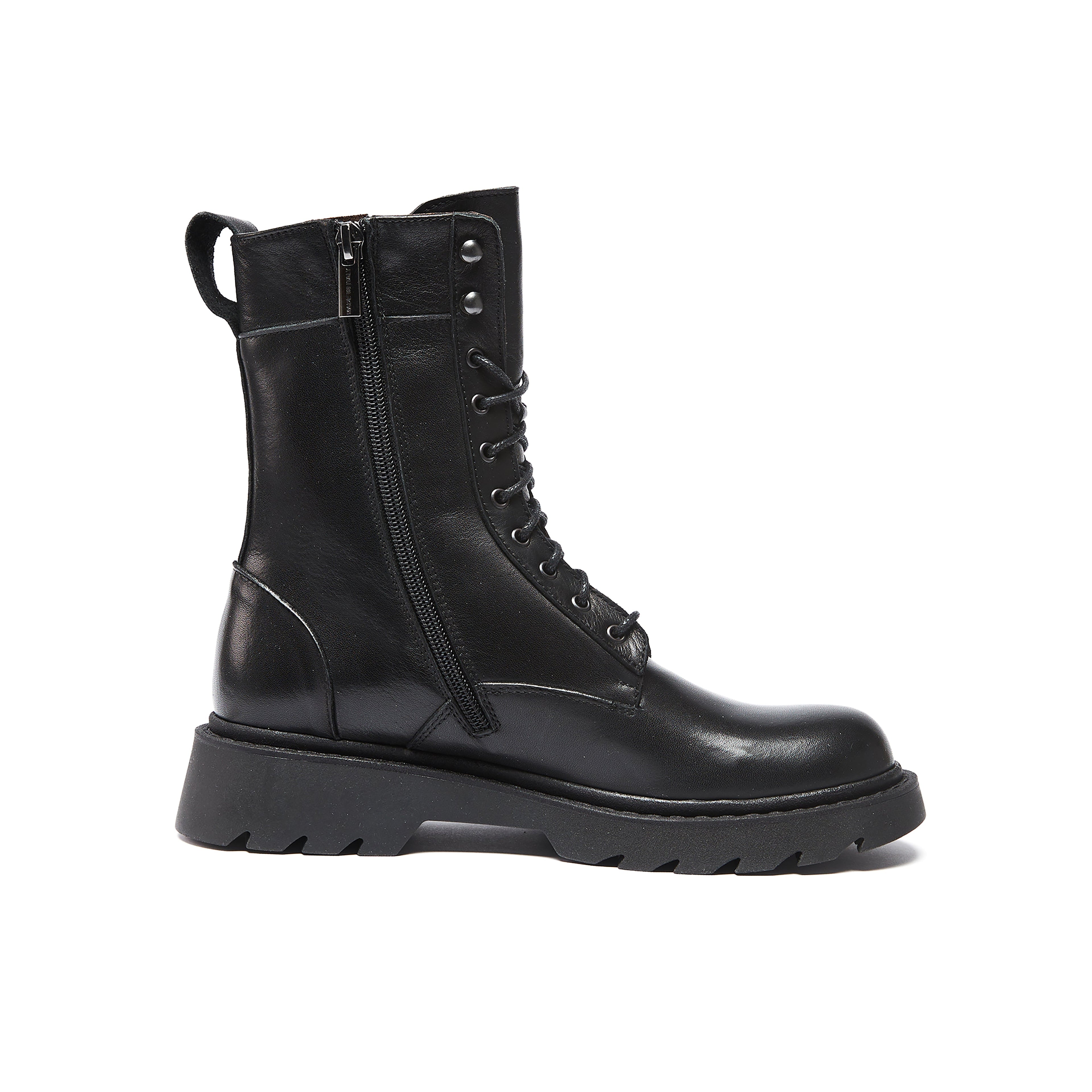 Frank Daniel - Bottines À Lacets Montantes - Noir - Femme