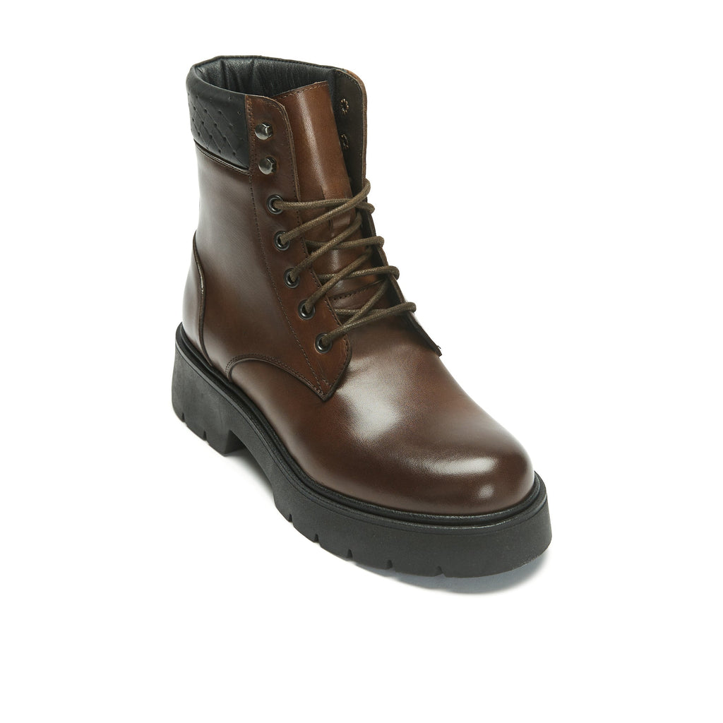 Frank Daniel - Derby Ankle Boot - Brown - Women