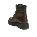 Frank Daniel - Derby Ankle Boot - Brown - Women
