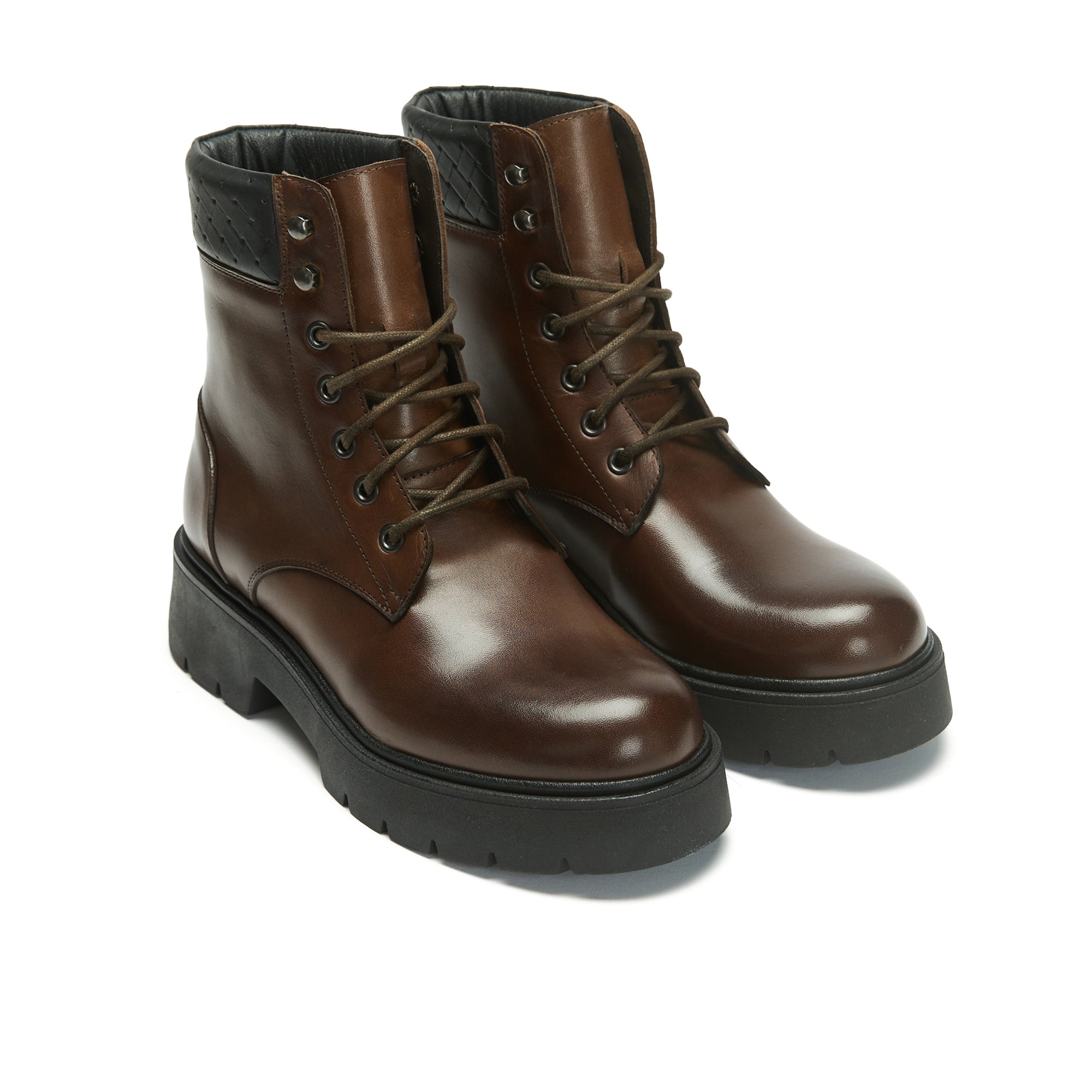 Frank Daniel - Derby Ankle Boot - Brown - Women