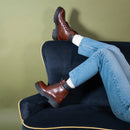 Frank Daniel - Bottine Derby - Marron - Femme