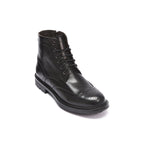 Frank Daniel - Lace-up Boots With Fins - Black - Women