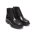 Frank Daniel - Lace-up Boots With Fins - Black - Women