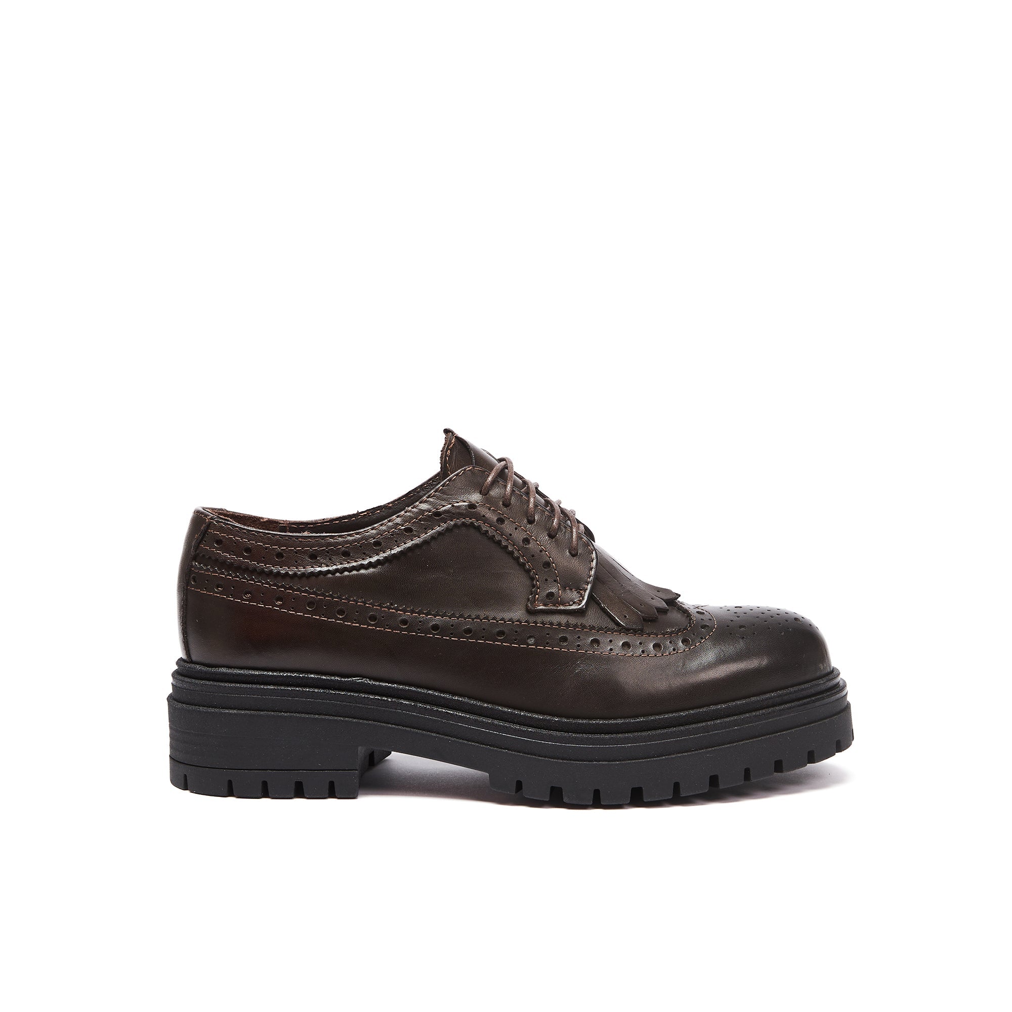Frank Daniel - Derby Wing Cap - Dark Brown - Women