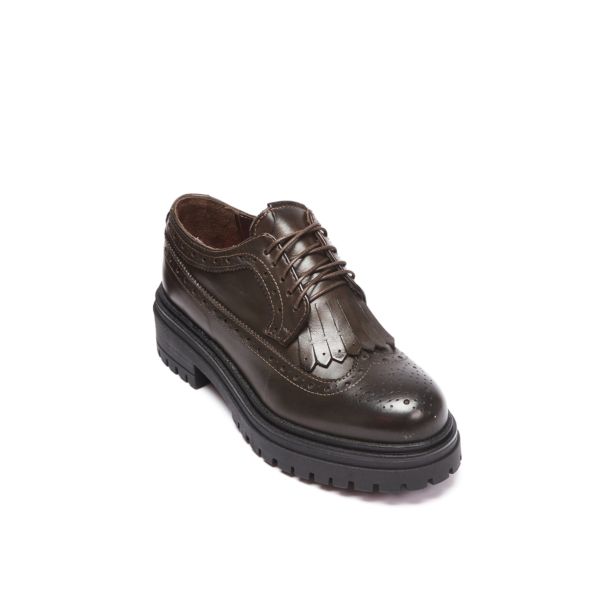 Frank Daniel - Derby Wing Cap - Dark Brown - Women
