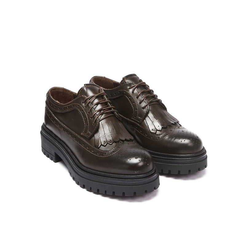 Frank Daniel - Casquette Aile Derby - Marron Foncé - Femme