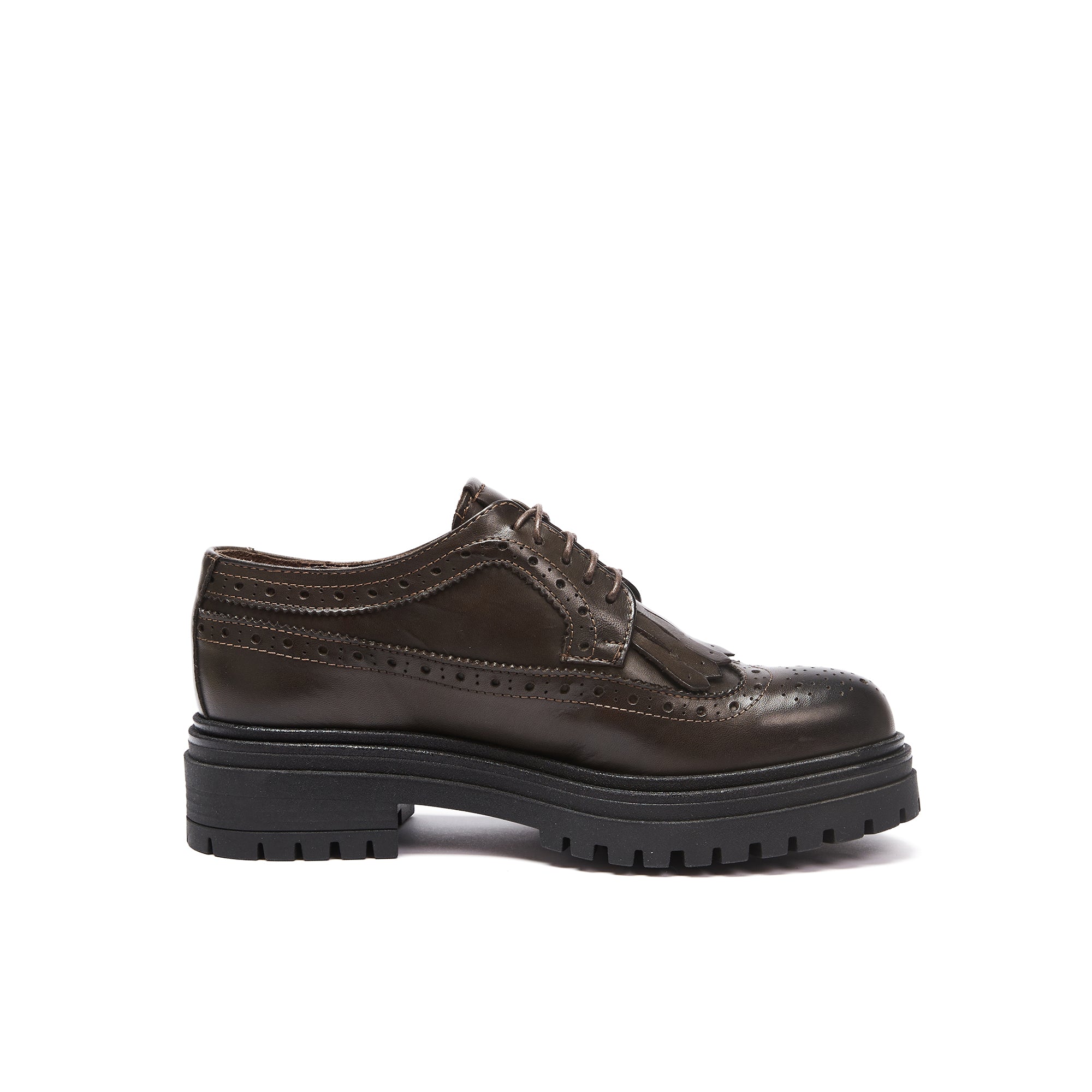 Frank Daniel - Derby Wing Cap - Dark Brown - Women