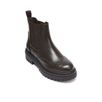 Frank Daniel - Botas Chelsea de punta alada - Marrón oscuro - Mujer