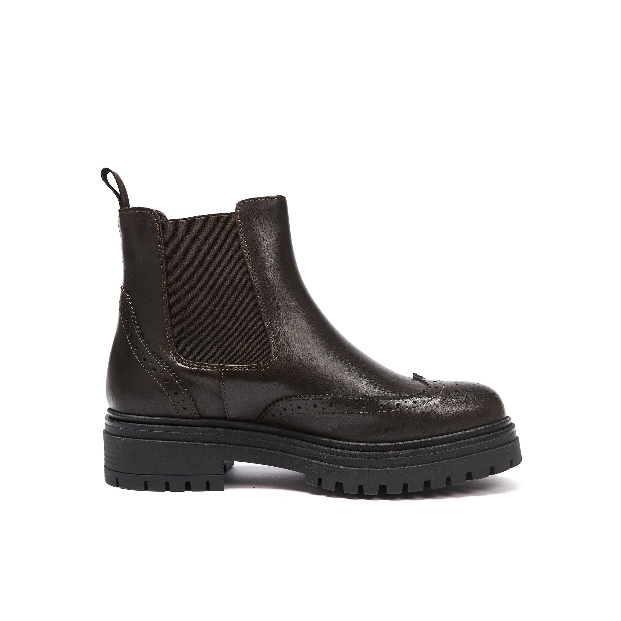 Frank Daniel - Botas Chelsea de punta alada - Marrón oscuro - Mujer