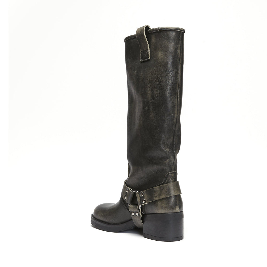 Frank Daniel - Botas de Motorista - Negro - Mujer