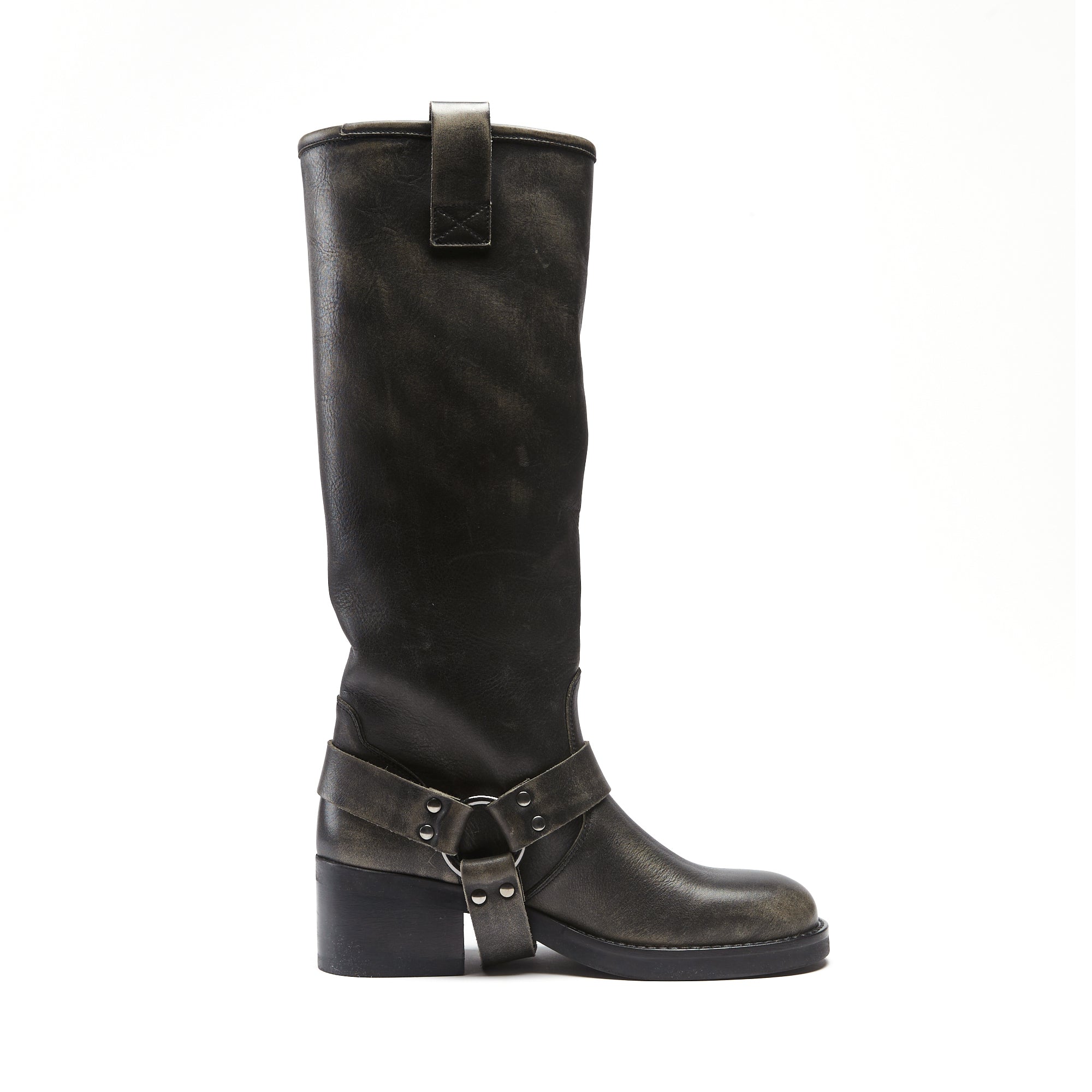 Frank Daniel - Botas de Motorista - Negro - Mujer