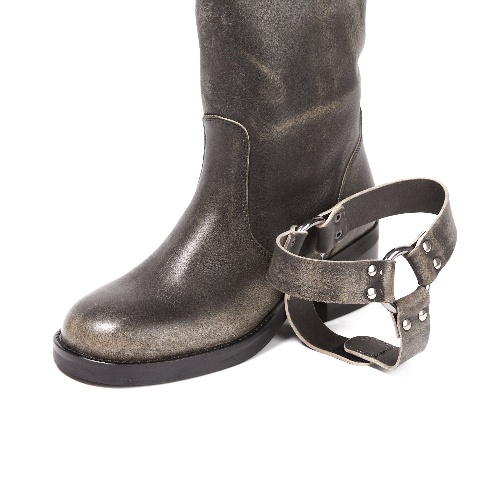 Frank Daniel - Botas de Motorista - Negro - Mujer