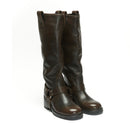 Frank Daniel - Bottes De Motarde - Marron - Femme