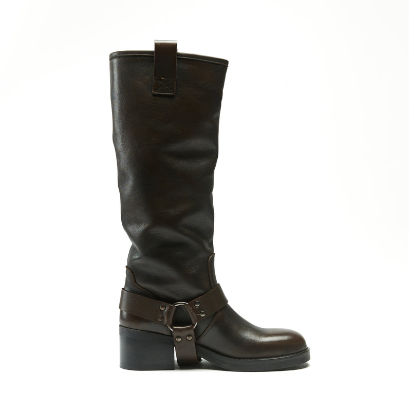Frank Daniel - Bottes De Motarde - Marron - Femme