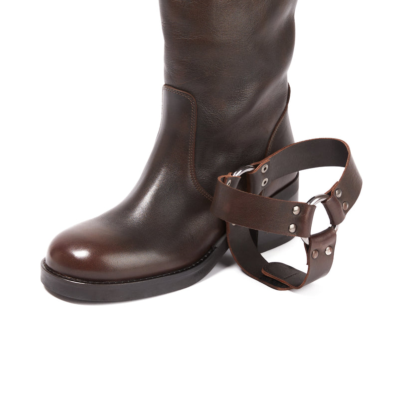 Frank Daniel - Bottes De Motarde - Marron - Femme