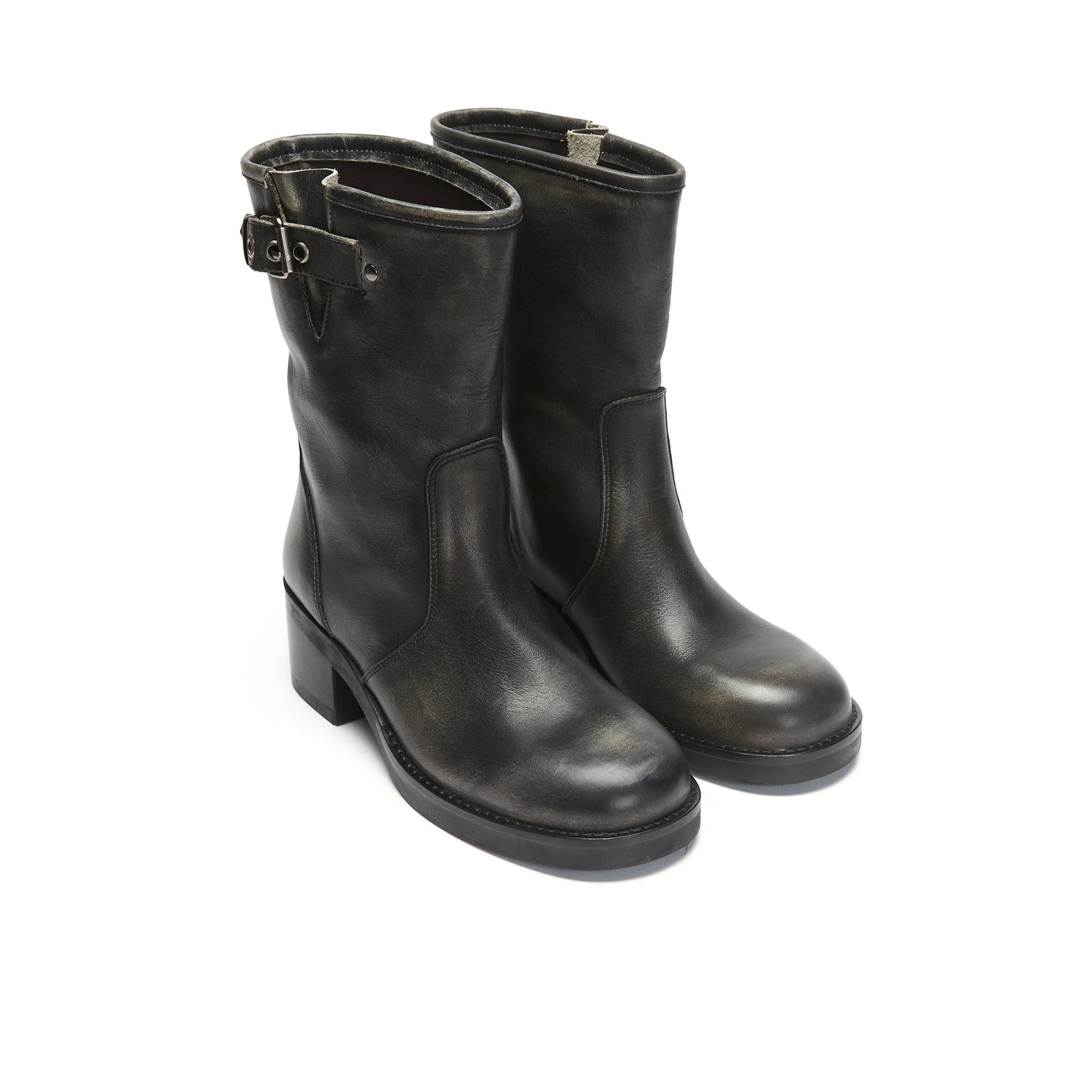 Frank Daniel - Biker Boots - Black - Women
