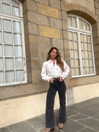 Victoire heart blouse in cotton gauze
