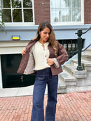 Veste Trench Edith En Coton Liberty Marron