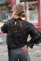 Salomé Transparent Blouse Black