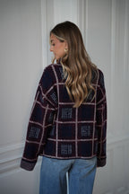 Pull À Carreaux Nala - Marine