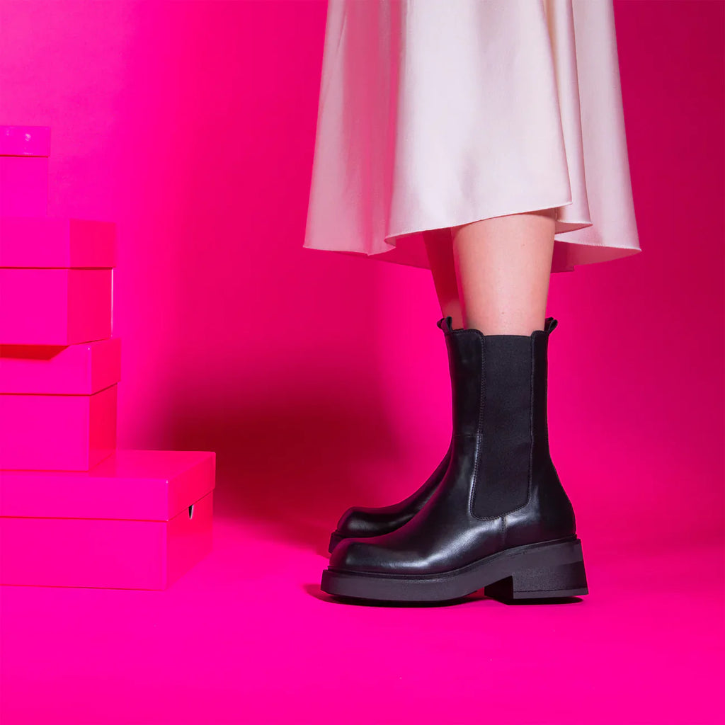 Frank Daniel - Bottes Chealsea - Noir - Femme