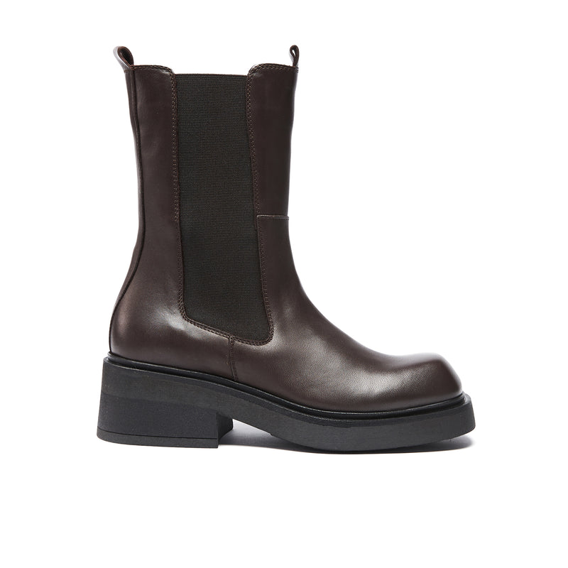 Frank Daniel - Bottes Chealsea - Marron Foncé - Femme