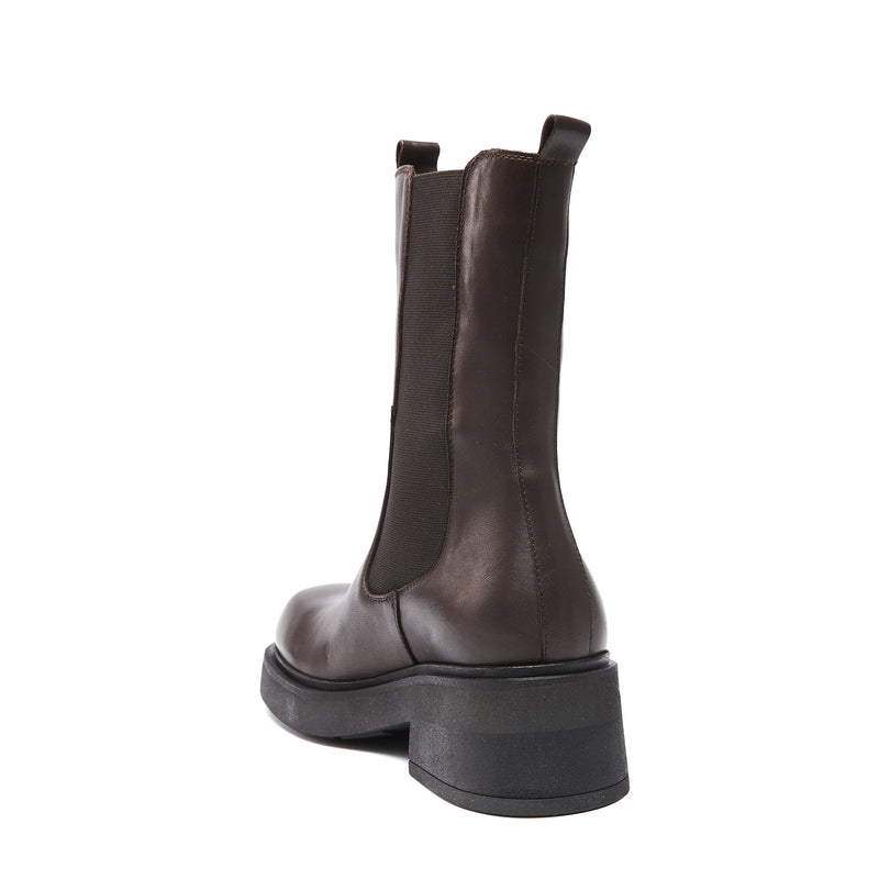 Frank Daniel - Bottes Chealsea - Marron Foncé - Femme