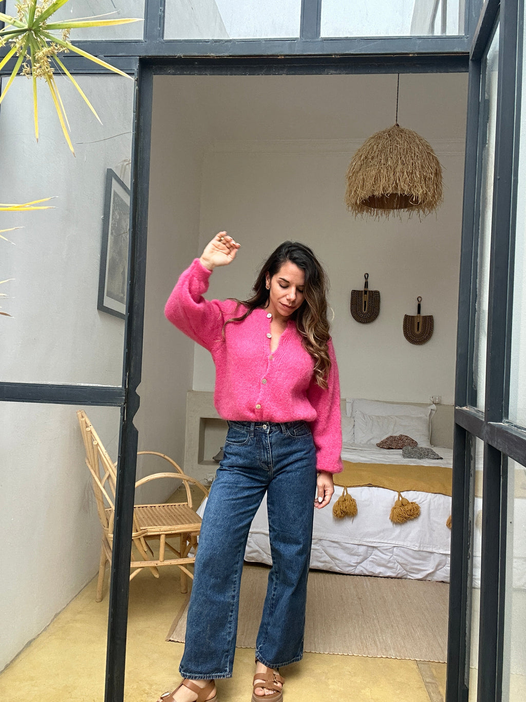 Bianca Candy Pink Wool Knit