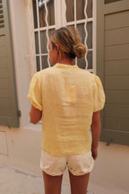 Blouse Célestine lin jaune