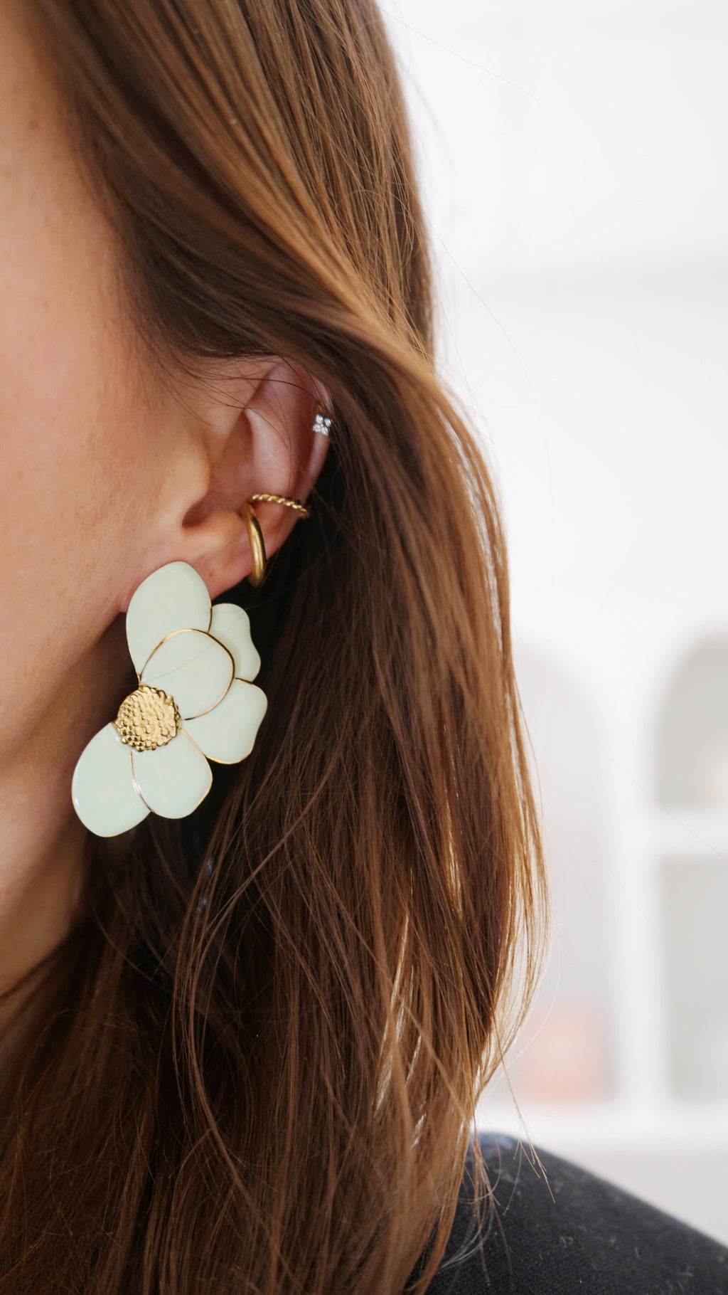 Pendientes Iris Verde Agua