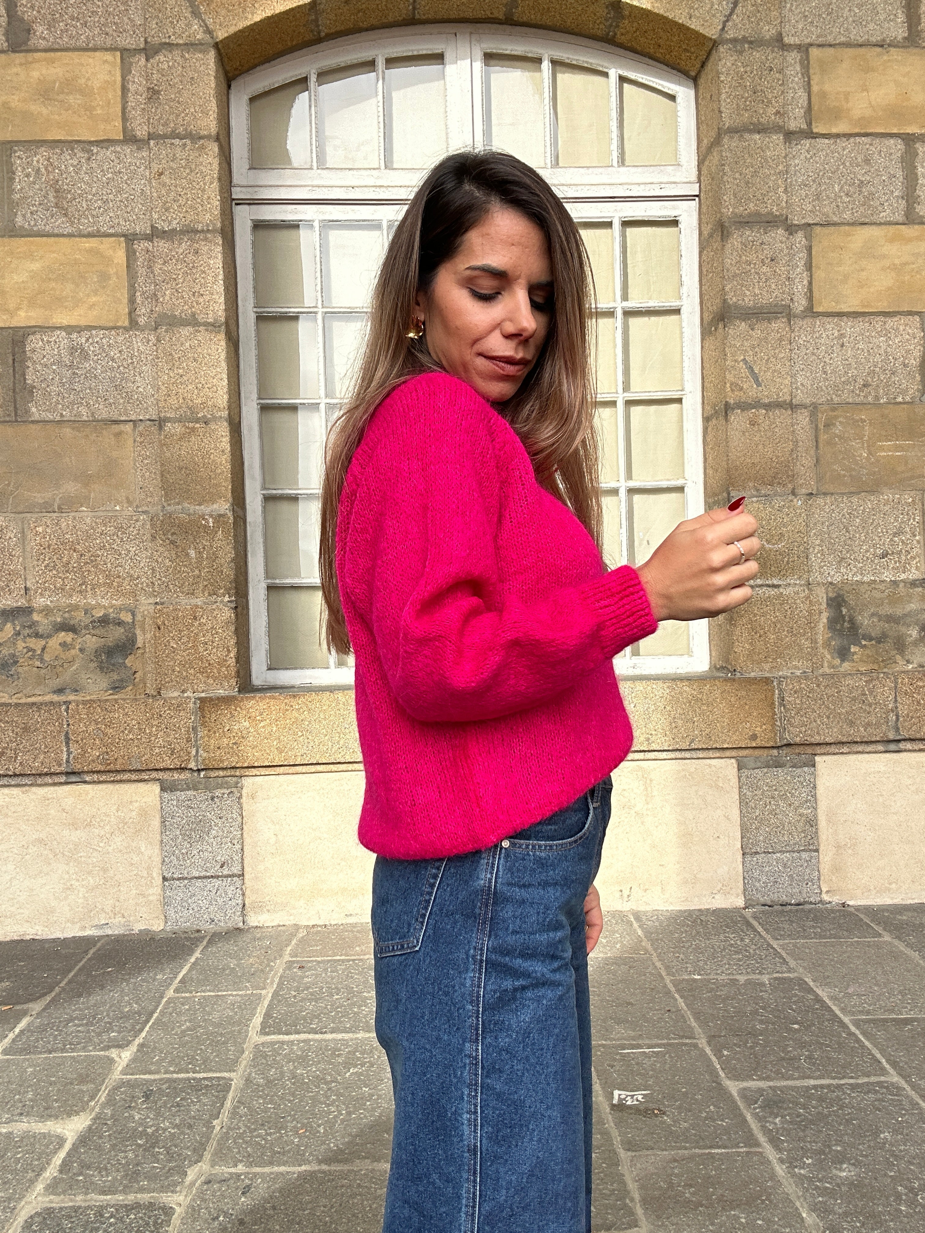 Pull Anna fuschia