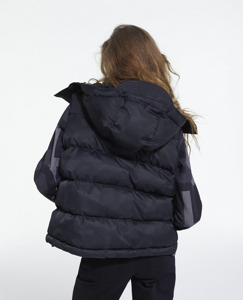 The Kooples - Sleeveless Down Jacket With Contrasted Yoke - Femme