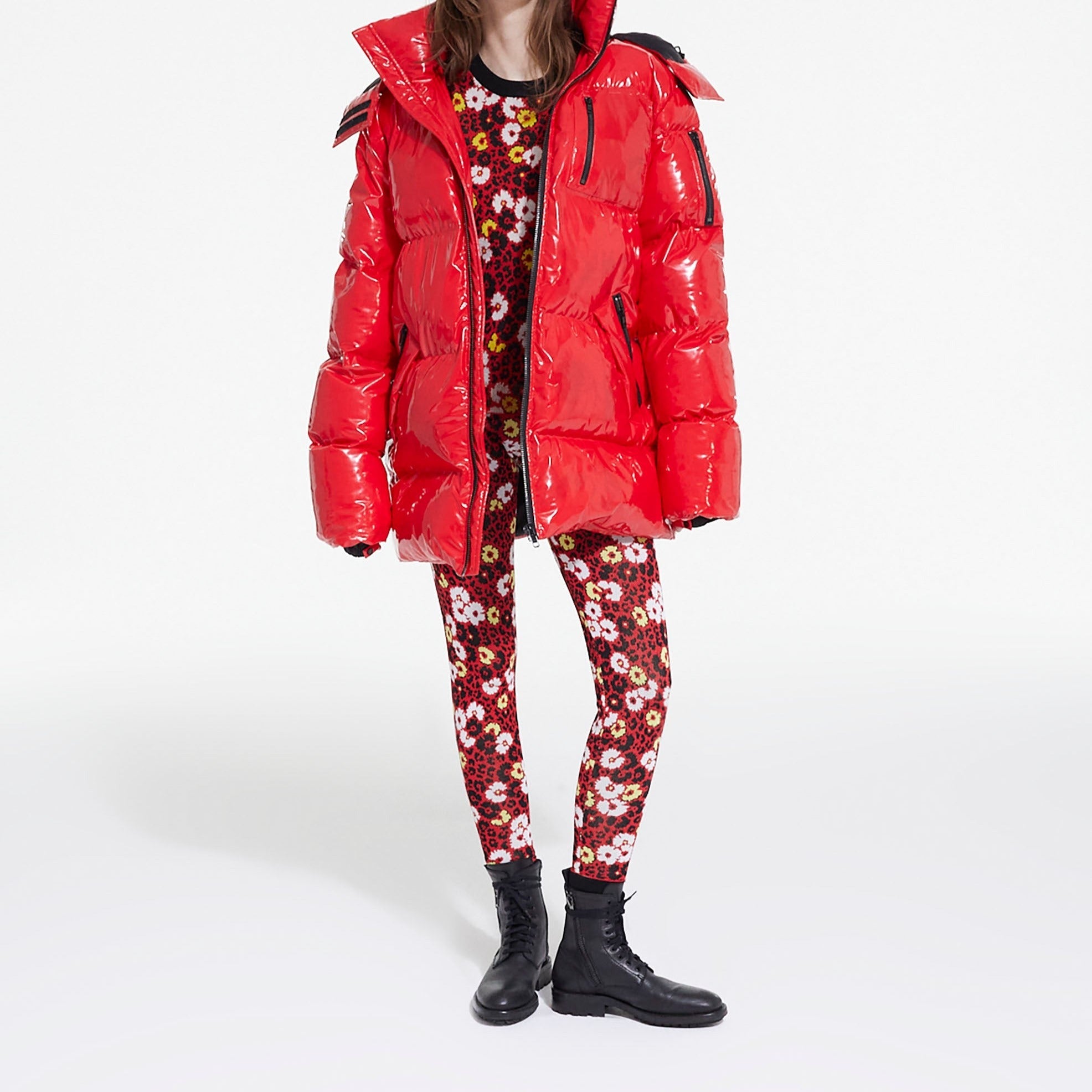 The Kooples - Doudoune À Capuche - Rouge - Femme