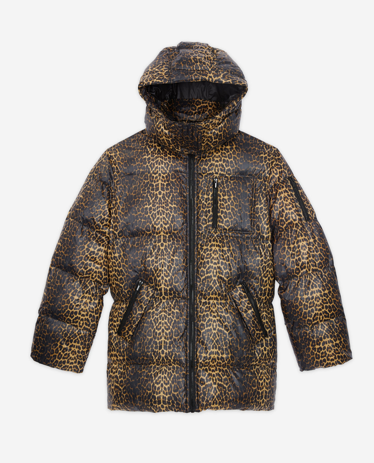 The Kooples - Doudoune À Capuche - Jaune Et Noir - Femme