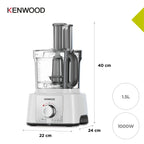 Robot Multifonction - MultiPro Express - 1000W - Blanc
