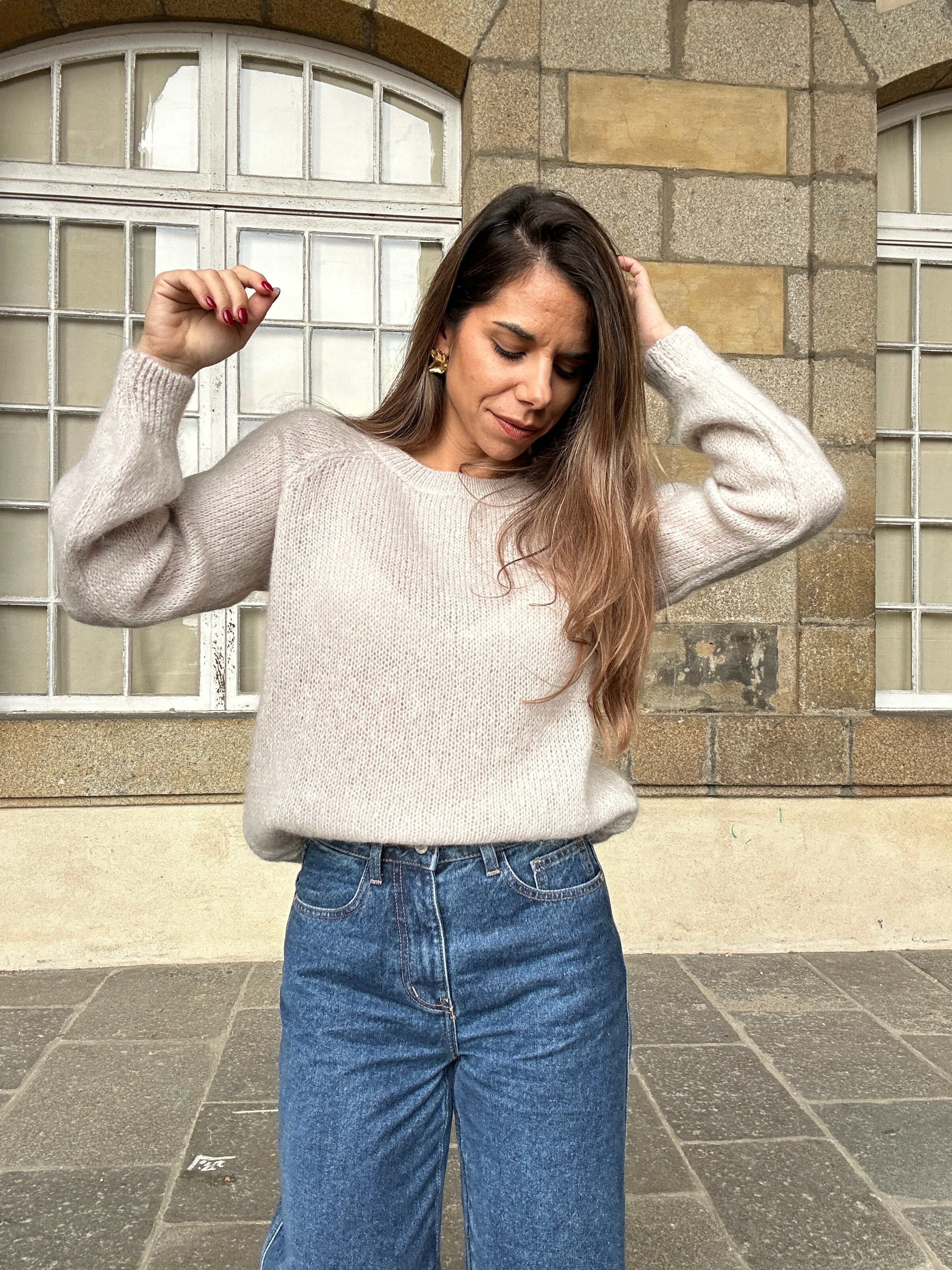 Anna taupe jumper