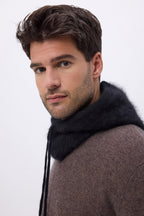 Balaclava – Brushed Cashmere Feather - Noir - Mixte