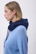 Balaclava – Brushed Cashmere Feather - Bleu Marine - Mixte