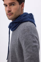 Balaclava – Brushed Cashmere Feather - Bleu Marine - Mixte