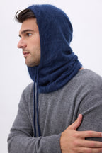 Balaclava – Brushed Cashmere Feather - Bleu Marine - Mixte
