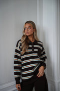 Pull Rayé Candice - Chocolat