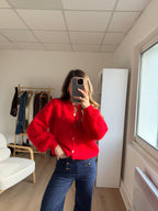 Red Bianca Wool Knit