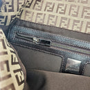 Fendi Baguette Toile Zucchino Jacquard Marron
