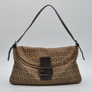 Fendi Baguette Toile Zucchino Jacquard Marron