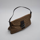 Fendi Baguette Toile Zucchino Jacquard Marron