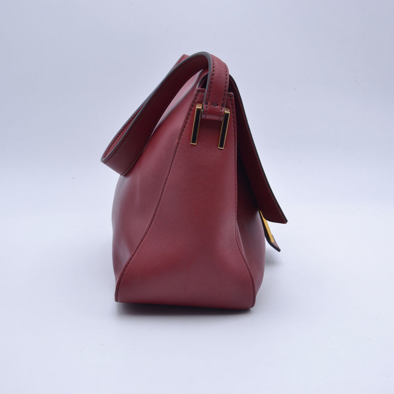 Fendi Mama Baguette Leather Red
