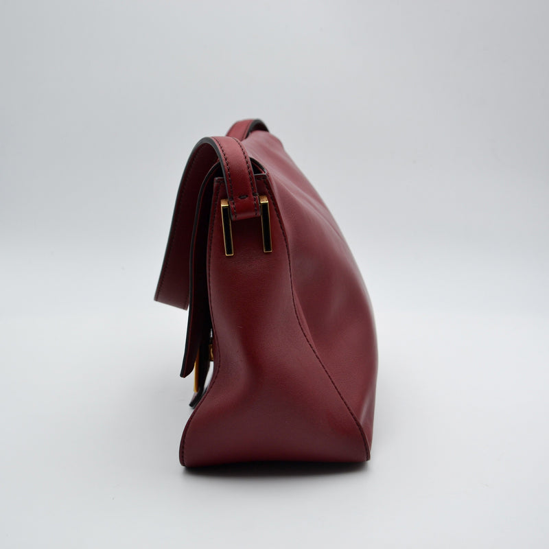 Fendi Mama Baguette Leather Red