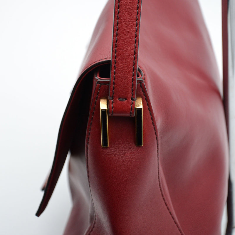 Fendi Mama Baguette Leather Red