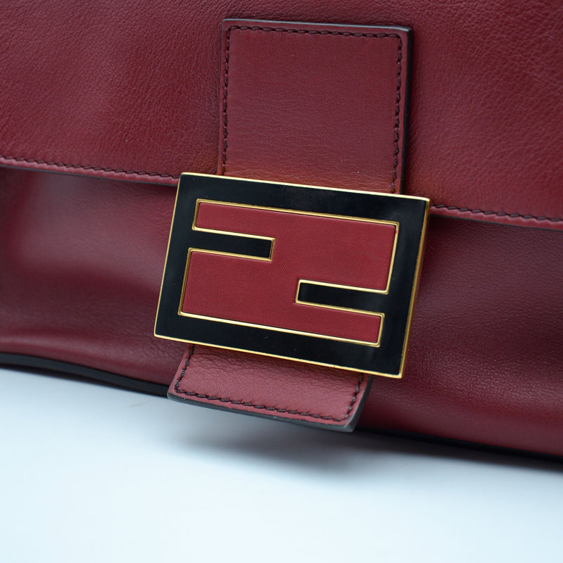 Fendi Mama Baguette Leather Red
